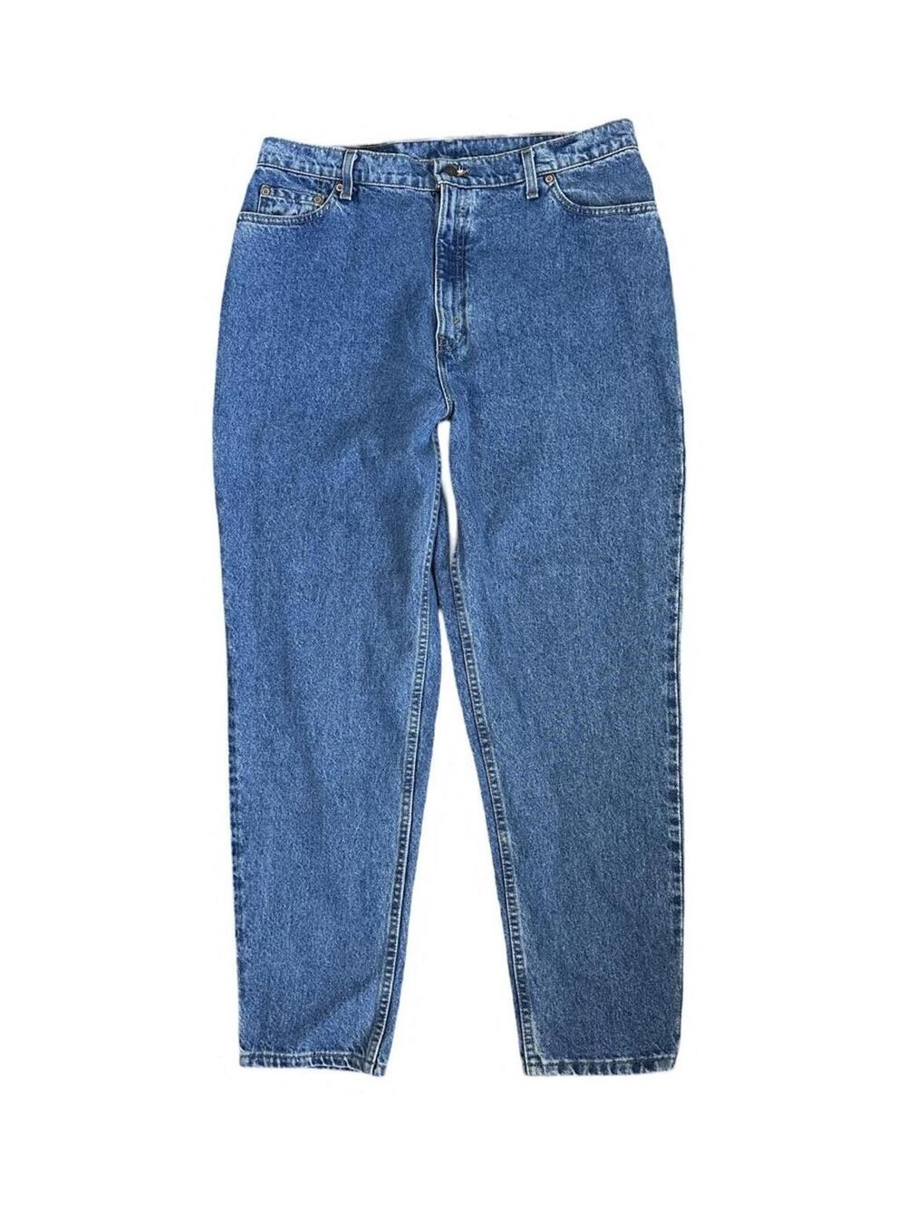 VTG Levis 522 Women's Size 18 Jeans Blue Tapered Fit Tapered Leg Made in USA New